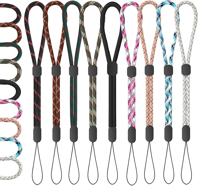 FrgKbTm Hand Wrist Strap Lanyard, Adjustable Nylon Colorful