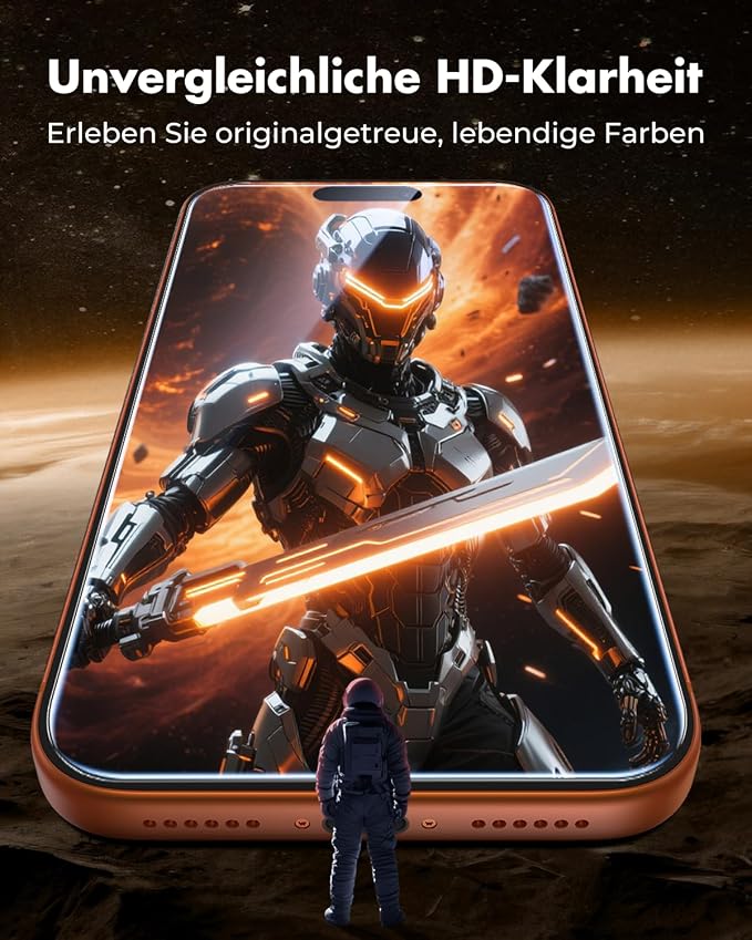 UNBREAKcable iPhone 17 Pro Screen Protector 3-Pack, Upgraded Dual-Tempered