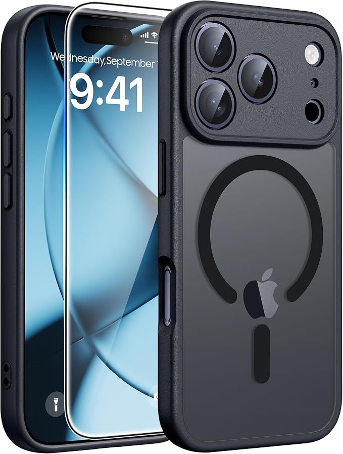 FNTCASE for iPhone 17 Pro Case: Translucent Matte Cases