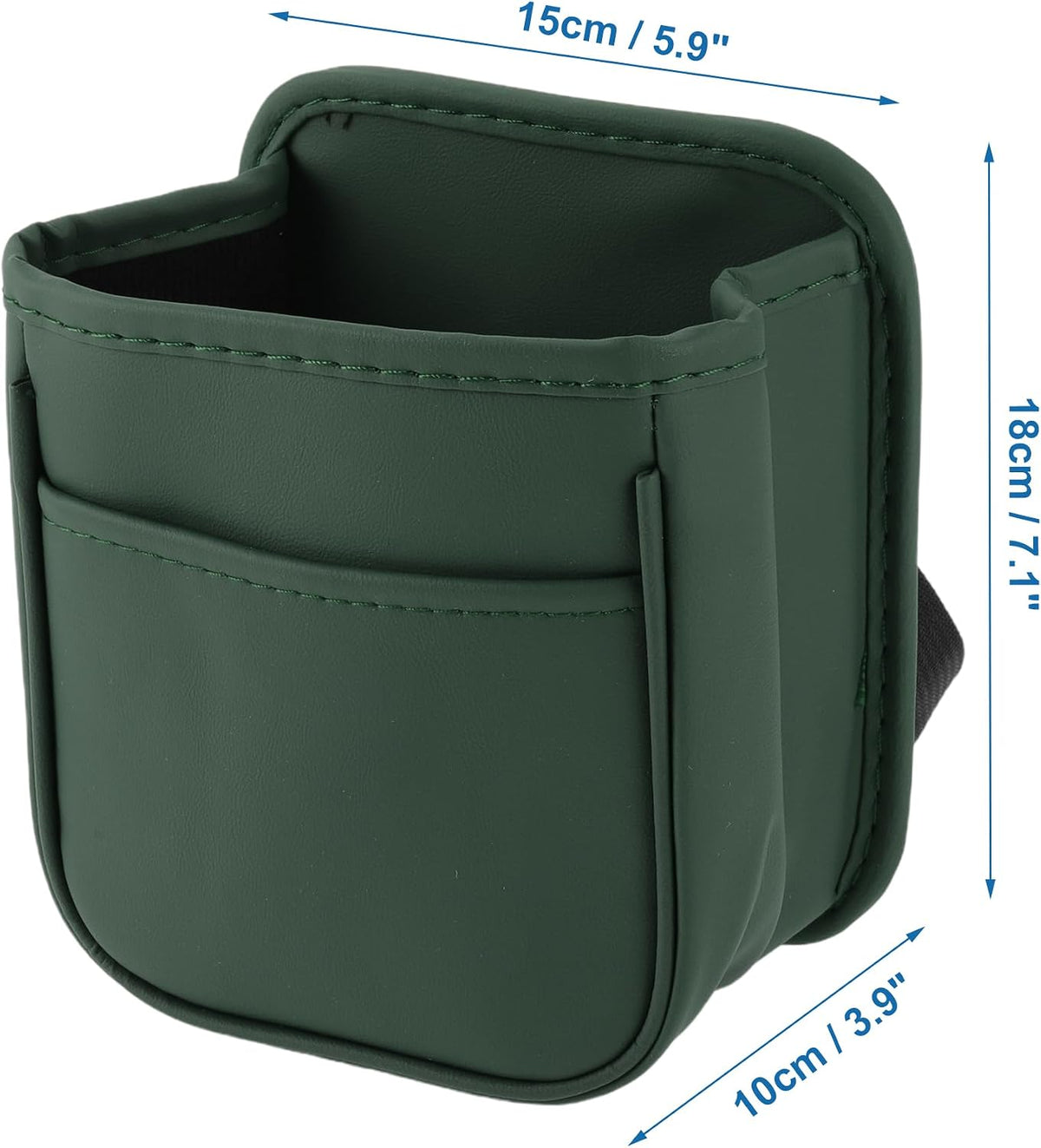Trash Can Portable and Hanging 5.9" Length 3.9" Width 7.1" Height
