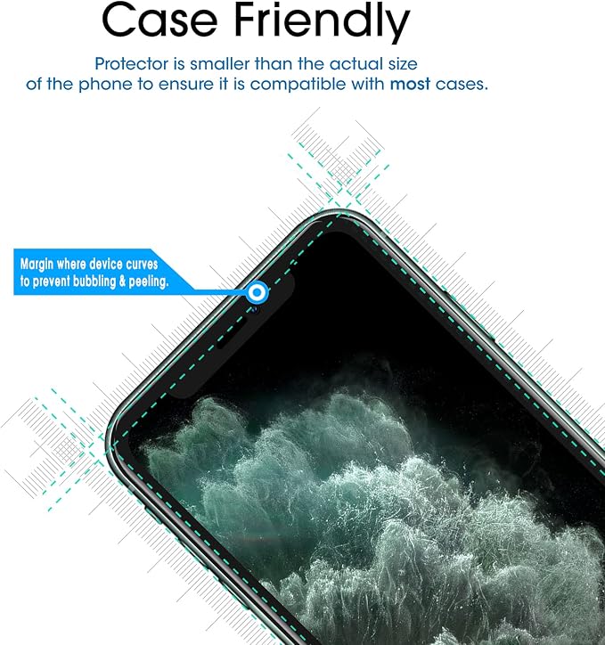 amFilm 2 Pack OneTouch Glass Screen Protector