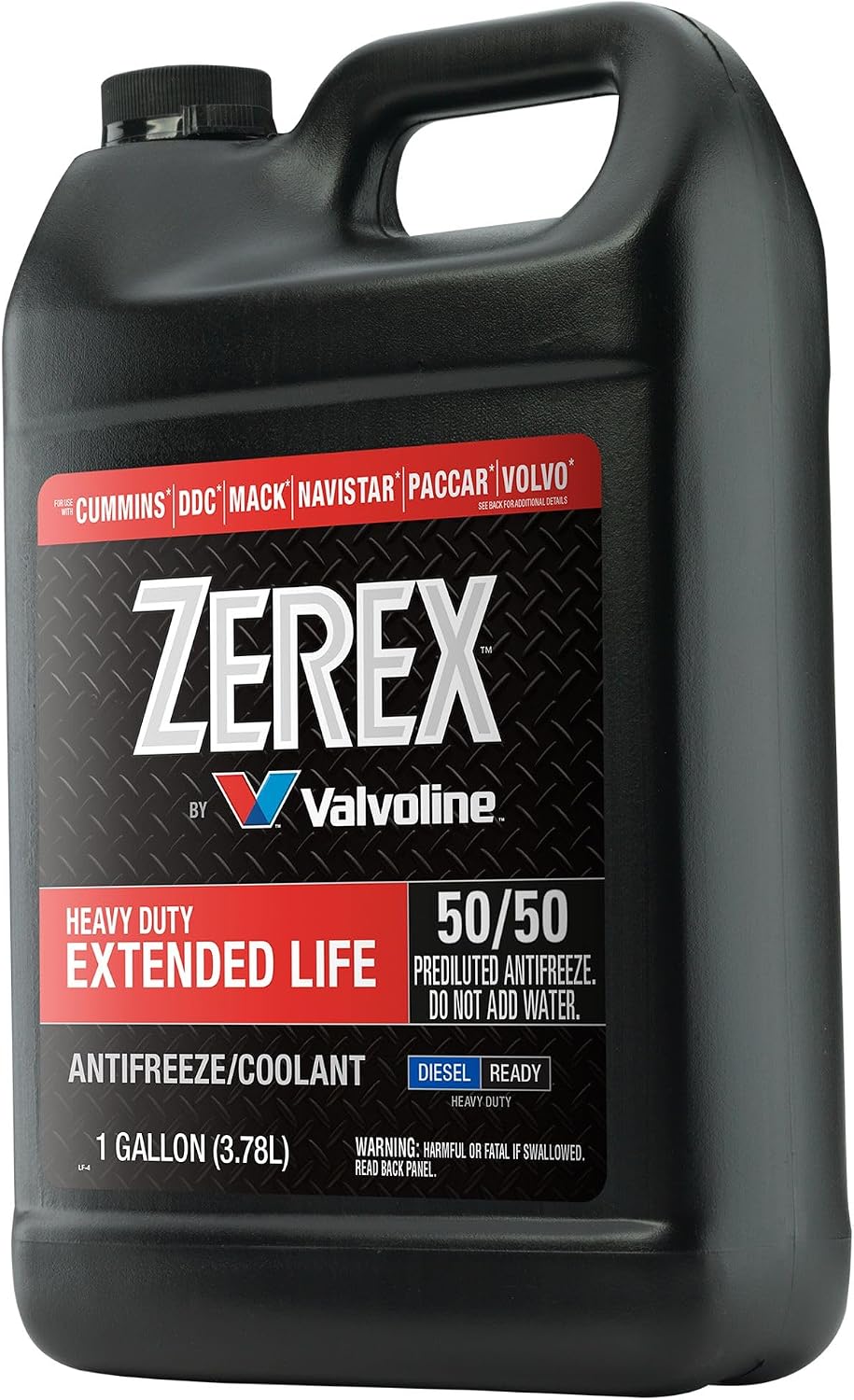 Zerex Extended Life Red Heavy Duty (HD) 50/50 Prediluted Ready-to-Use Antifreeze/Coolant 1 GA