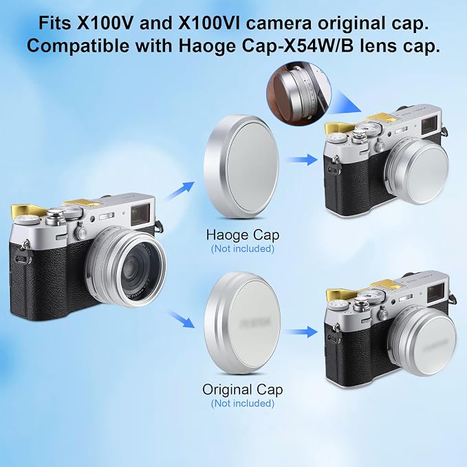 Haoge Lens Filter Adapter Ring for Fujifilm X100VI Fuji FinePix X100V Camera