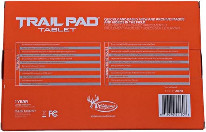 WILDGAME INNOVATIONS Trail Pad Tablet VU70 Dual SD Card Viewer