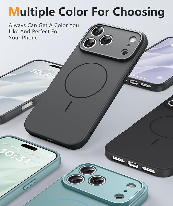 FNTCASE for iPhone 17 Pro Case: Integrated Silicone Phone Cases