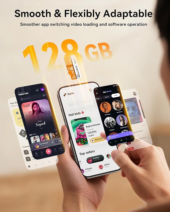KOOTION 128GB 10-Pack Micro SD Card