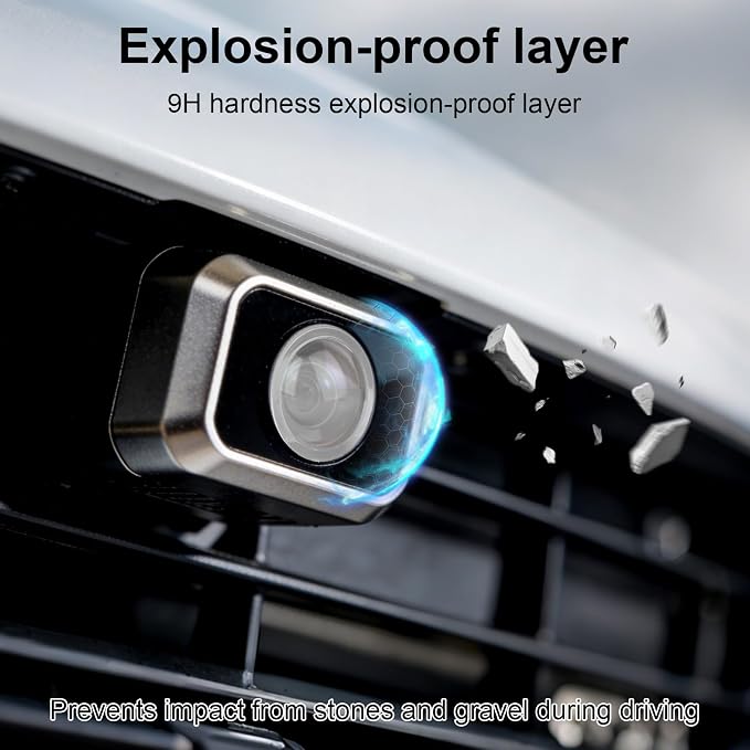 4pcs Car Camera Lens Protector, HD 360° Protection Backup Rear View Camera