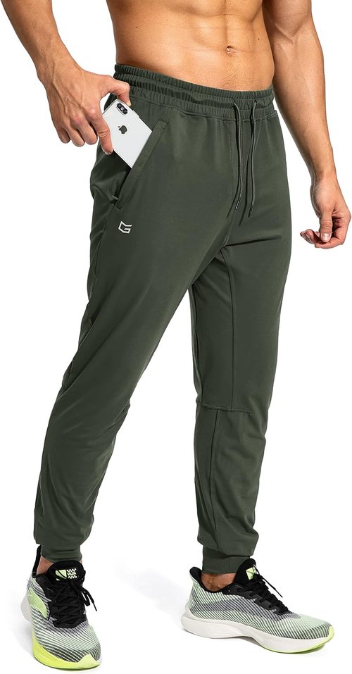 G Gradual Men's Athletic Sweatpants - Zipper Pockets for Running & Workouts | Comfortable Joggers