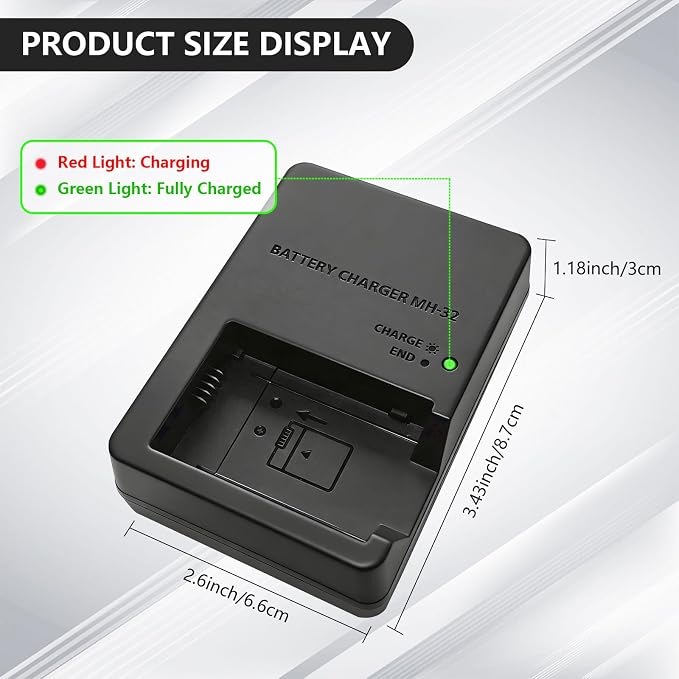MH-32 MH32 Battery Charger for Nikon EN-EL25 ENEL25 EN-EL25a Battery Compatible
