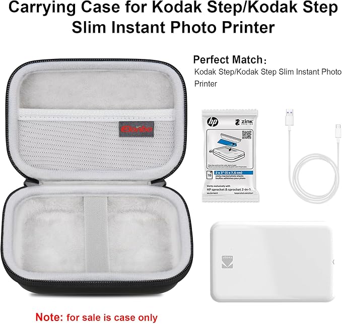 Elonbo Carrying Case for KODAK Step Instant Smartphone Photo Printer, Portable