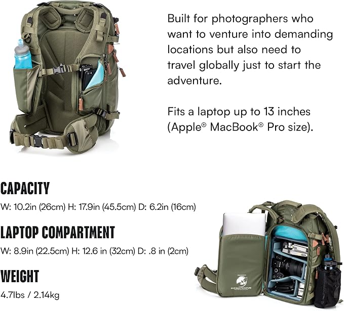 Shimoda Explore v2 25 Starter Kit, Compact Outdoor Photography Travel Backpack