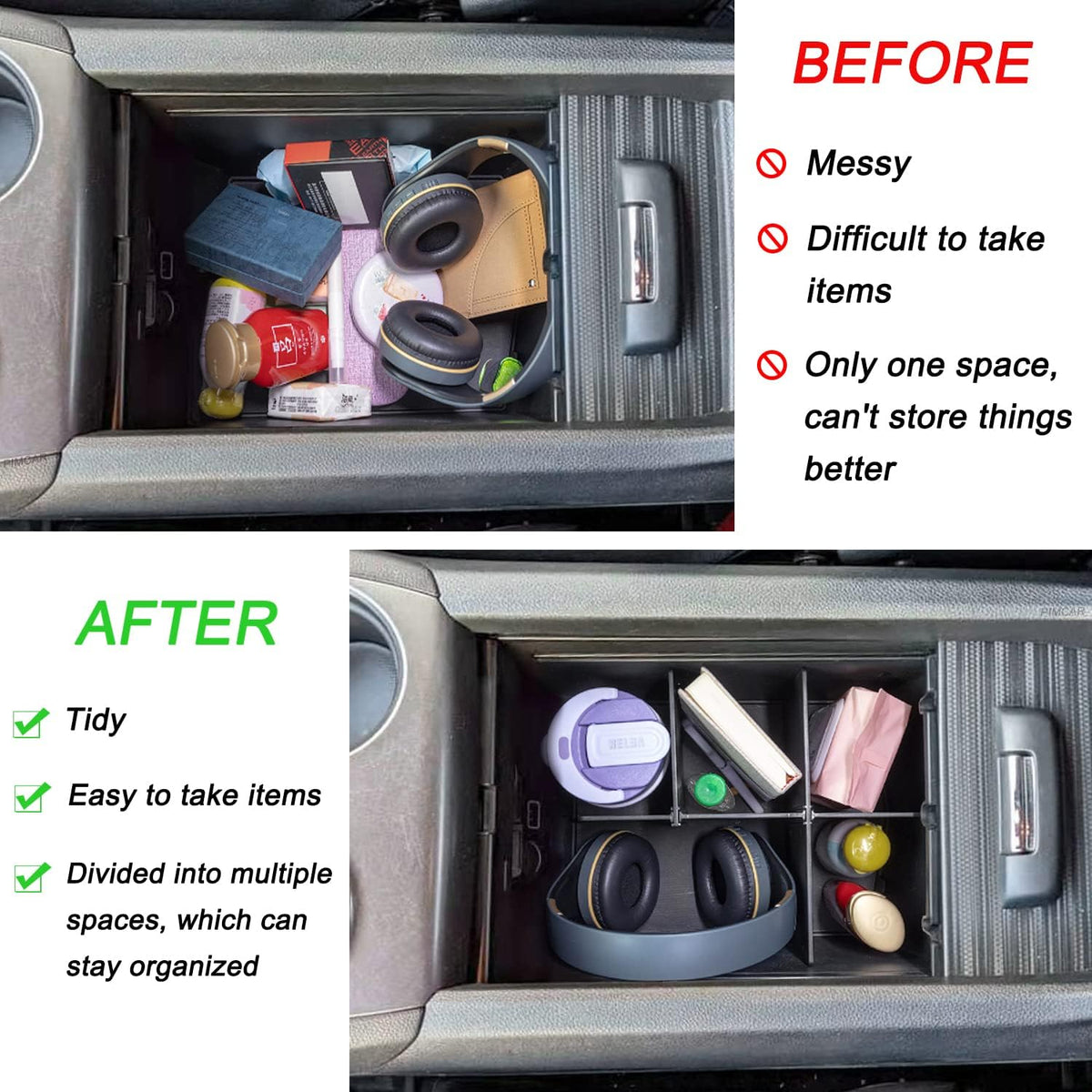 Center Console Organizer for 2016-2022 Honda Pilot/Ridgeline/Passport