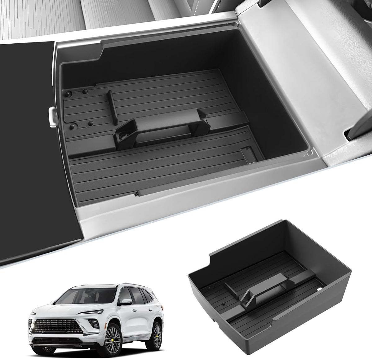 SKTU for 2025 2026 2027 Buick Enclave Center Console Organizer for 2025-2027 Buick Enclave (Preferred/Sport Touring/Avenir) ABS Console Tray Buick Enclave 2025 2026 2027 Accessories