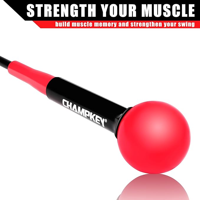 CHAMPKEY Golf Swing Trainer - Tempo & Flexibility Training Aids Warm-Up Stick Ideal for Golf Indoor & Outdoor Practice