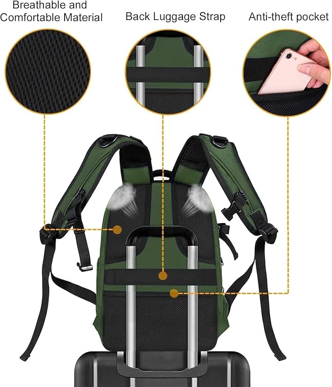 MOSISO Camera Backpack, DSLR/SLR/Mirrorless Photography Camera Bag 15-16 inch