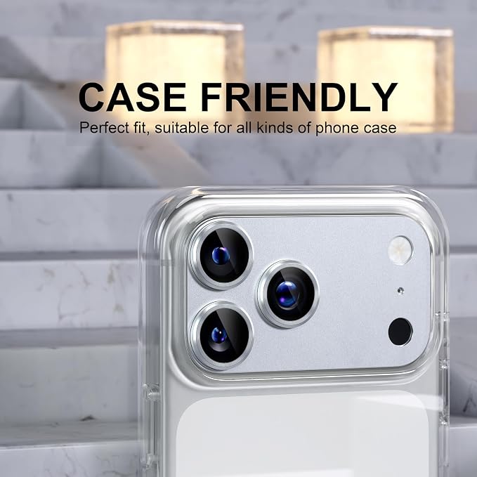 Choiche Compatible for iPhone 17 Pro Max Camera Lens Protector, Strong