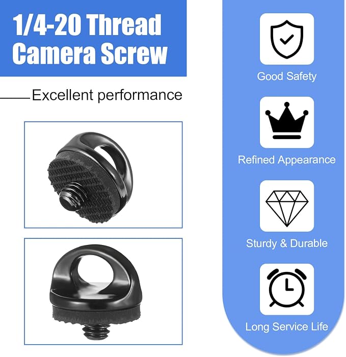 Skrfren 1/4" Camera Neck Strap Screw Holder