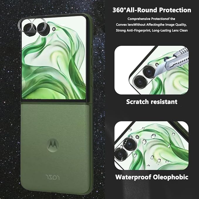 3+2 Pack Screen Protector for Motorola Razr+ 2025 Flexible TPU Film