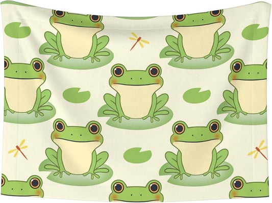 Cute Frogs Throw Blanket - Animal Blanket for Dog Cat Pet Blankets 40x30 for Couch Sofa Bed