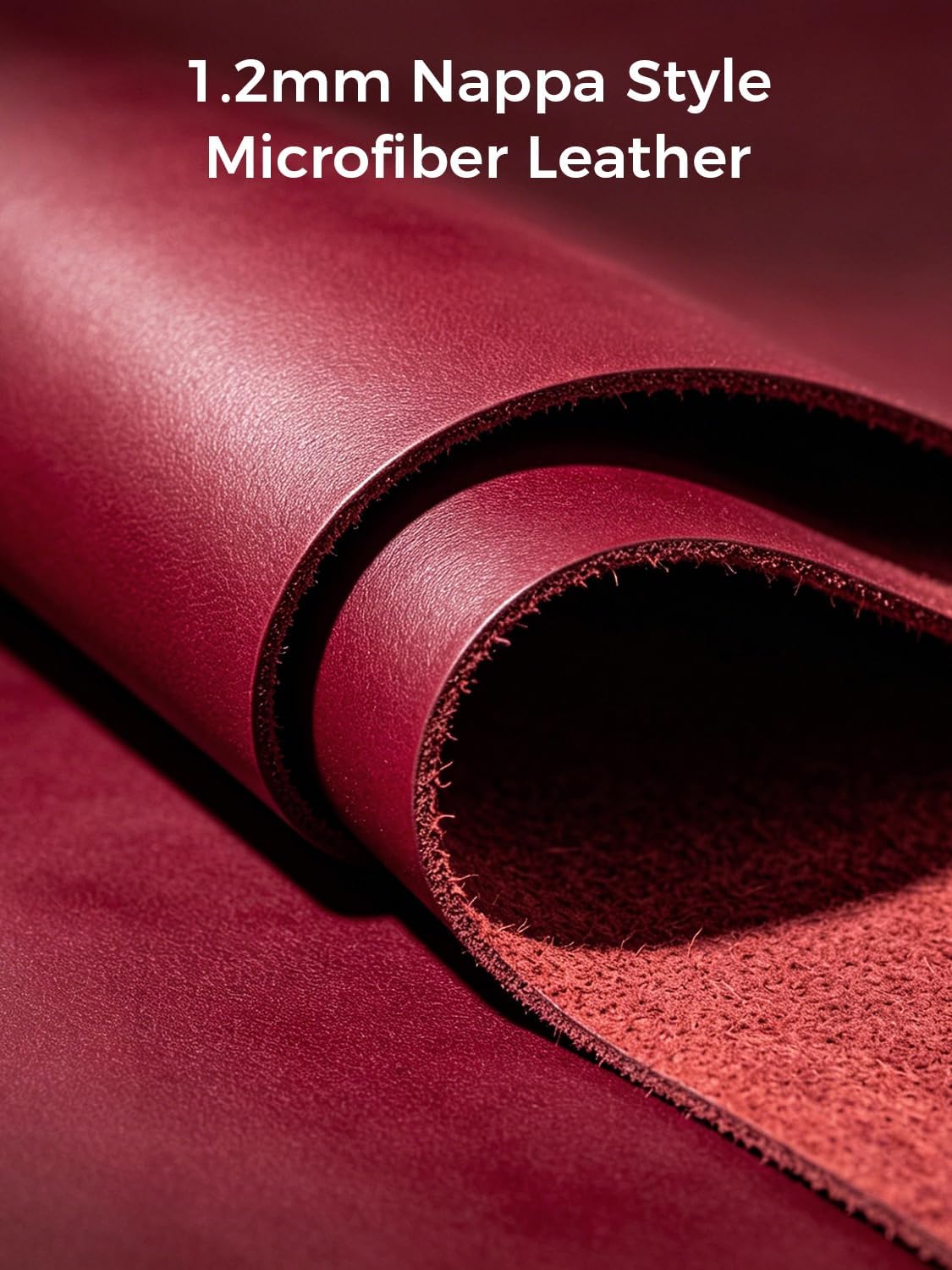 Car Seat Gap Filler Organizer – Phone Holder, Key/Card/Coin Slot, Premium Nappa Style Microfiber Leather, Prevents Drops. Universal Fit for Sedans, SUVs, Trucks (Burgundy)