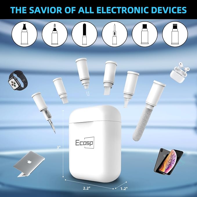ECASP Cleaner Kit for AirPod, Cell Phone Cleaning Repair & Recovery for iPhone