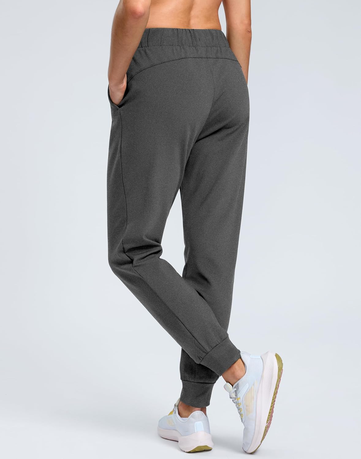 SANTINY Women's Thermal Joggers - Fleece Lined, Waterproof with Pockets for Skiing & Hiking