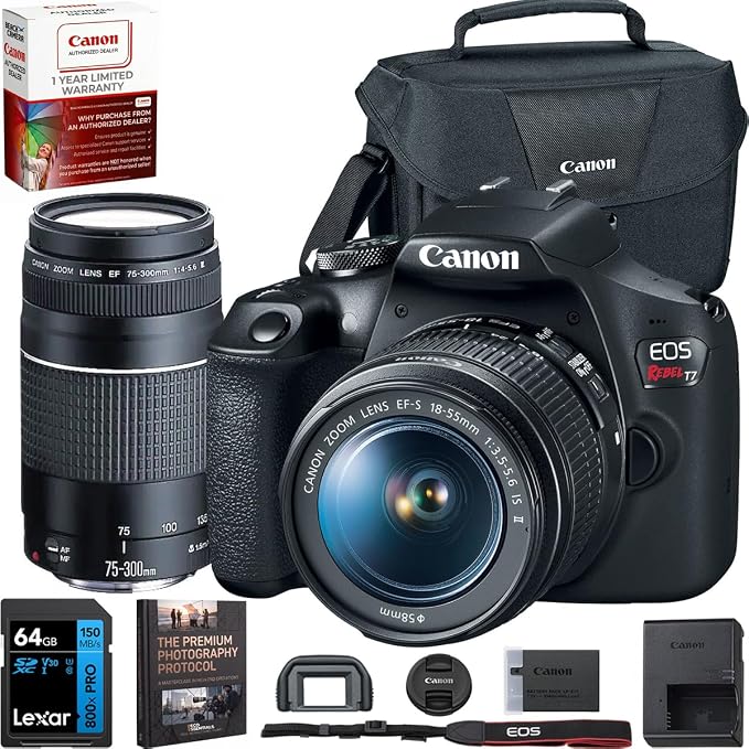 Canon EOS Rebel T7 DSLR Camera