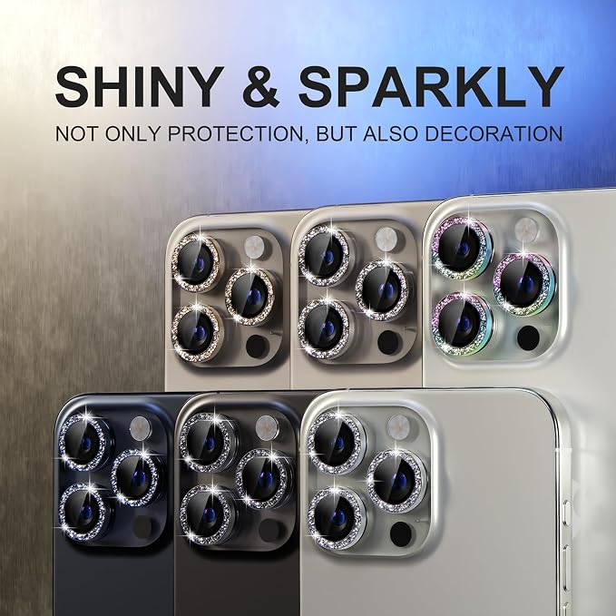 Choiche Compatible for iPhone 15 Pro/iPhone 15 Pro Max Camera Lens Protector