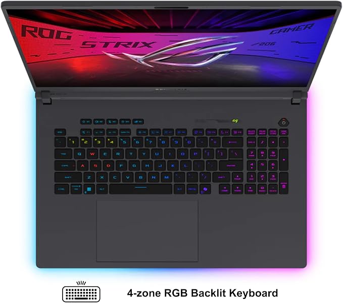 ASUS ROG Strix G18 G815 Gaming AI Laptop 18" 2.5k 240Hz 3ms 100% DCI-P3 Intel 24-core Ultra 9 275HX 64GB DDR5 1TB SSD GeForce RTX 5060 (Up to 572 NPU Tops) RGB Backlit Thunderbolt Win11Pro ICP Hub