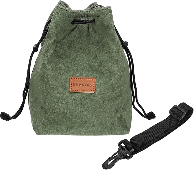 Patikil XL Size Drawstring Lens Case Flannel Camera Handbag