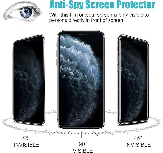 PEHAEL 2 Pack for iPhone 11 Pro Max/iPhone Xs Max Privacy Screen Protector