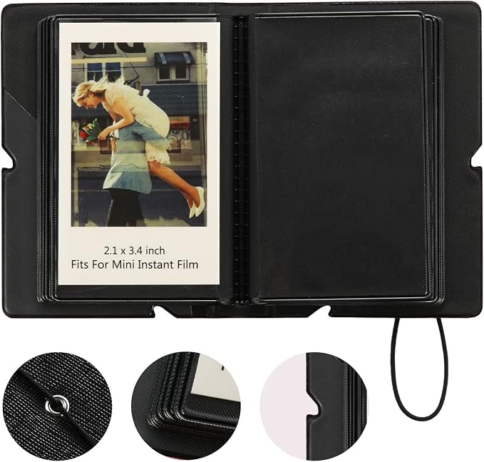 Mini Instant Film Polaroid Photo Album Book Holds 28 Photos Fits