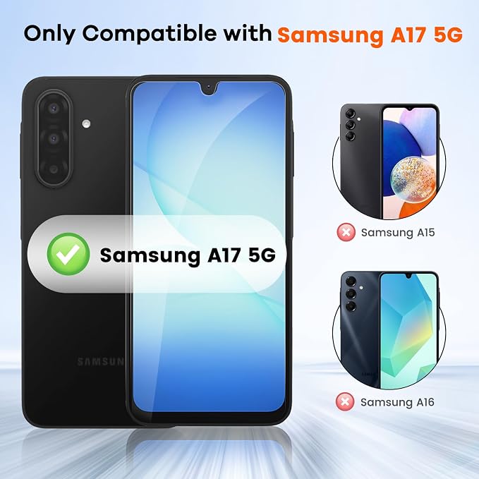 4+4 Pack for Samsung Galaxy A17 5G Screen Protector & Phone Camera Lens