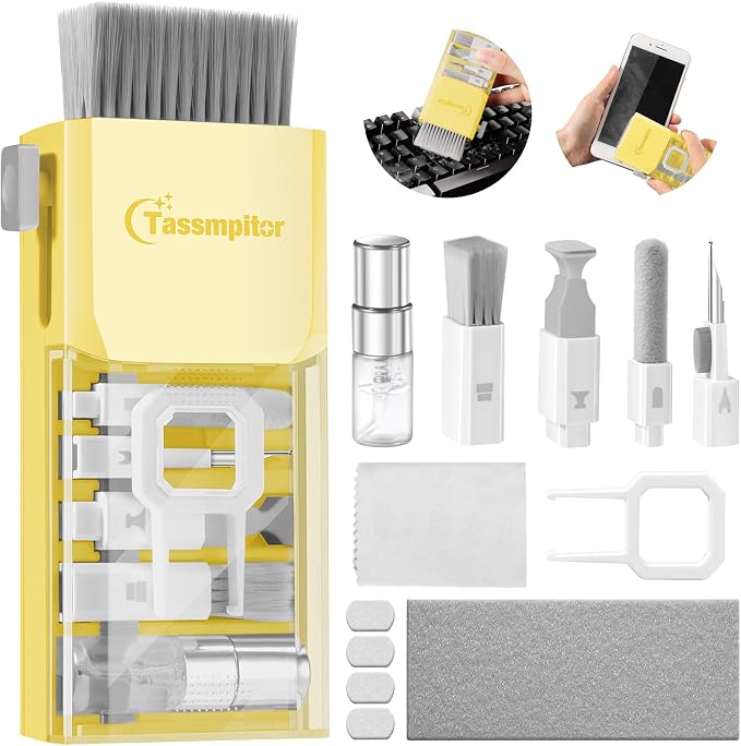 Tassmpitor Laptop Screen Keyboard Cleaner Kit, All in 1 Electronics Cleaning