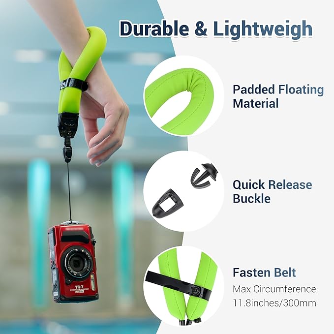 JJC Waterproof Camera Floating Wrist Strap