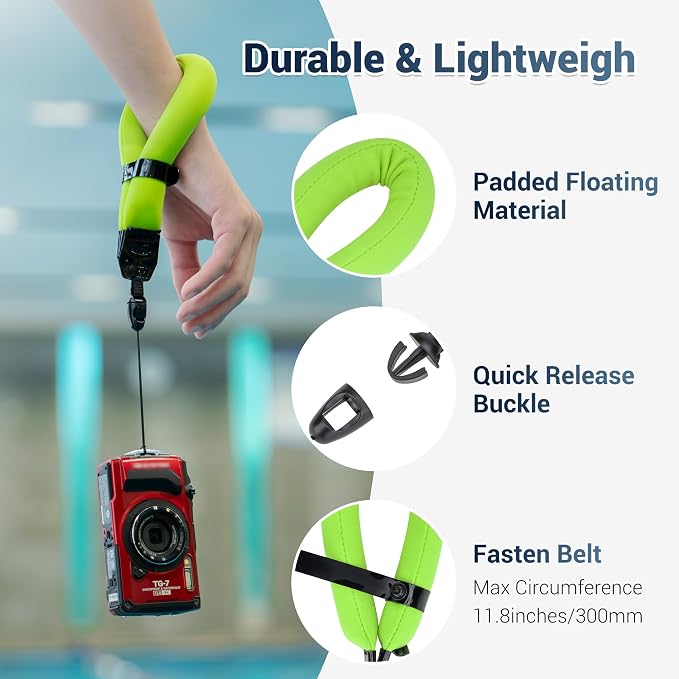 JJC Waterproof Camera Float Floating Strap