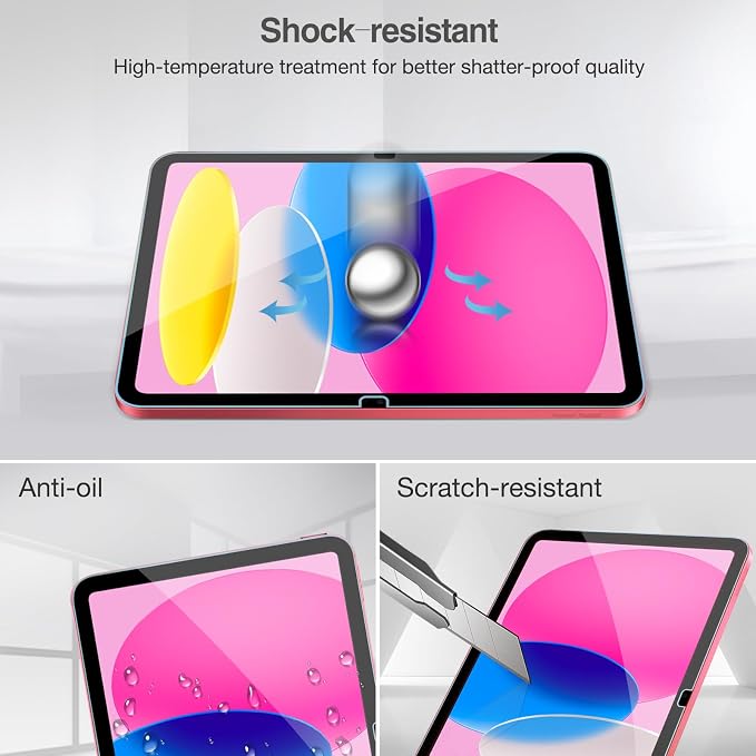 ProCase Screen Protector for iPad A16 2025 11th/10th 2022 Generation, 2
