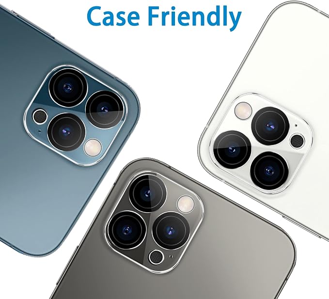 Dengduoduo 3 Pack Tempered Glass Camera Lens Protector