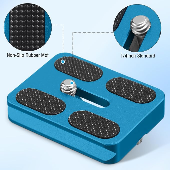 Frienda 2 Pieces Metal Quick Release Plate