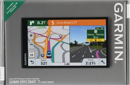 Garmin DriveSmart 71 EX - 7-Inch Car GPS Navigator with Traffic Alerts & High-Resolution Maps