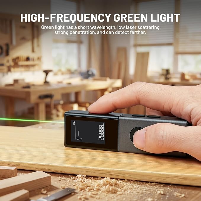 ATuMan Green Laser Distance Meter, 164Ft Laser Measure