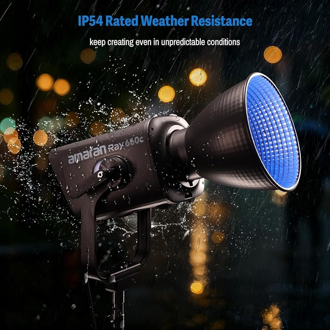 amaran Ray 660c RGB LED Video Light 660W APP/DMX Control 12 Effects, 000K