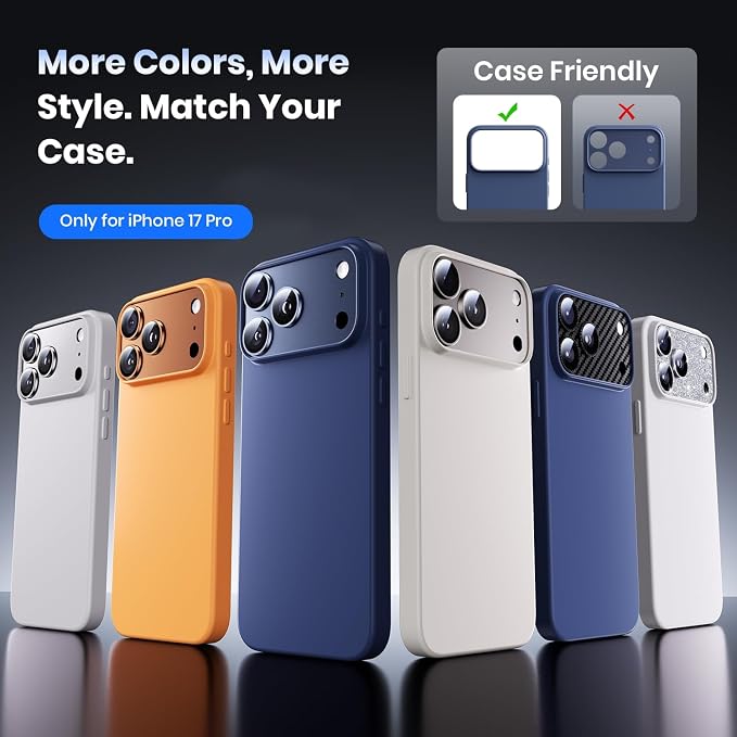 Hoerrye for iPhone 17 Pro Camera Lens Protector
