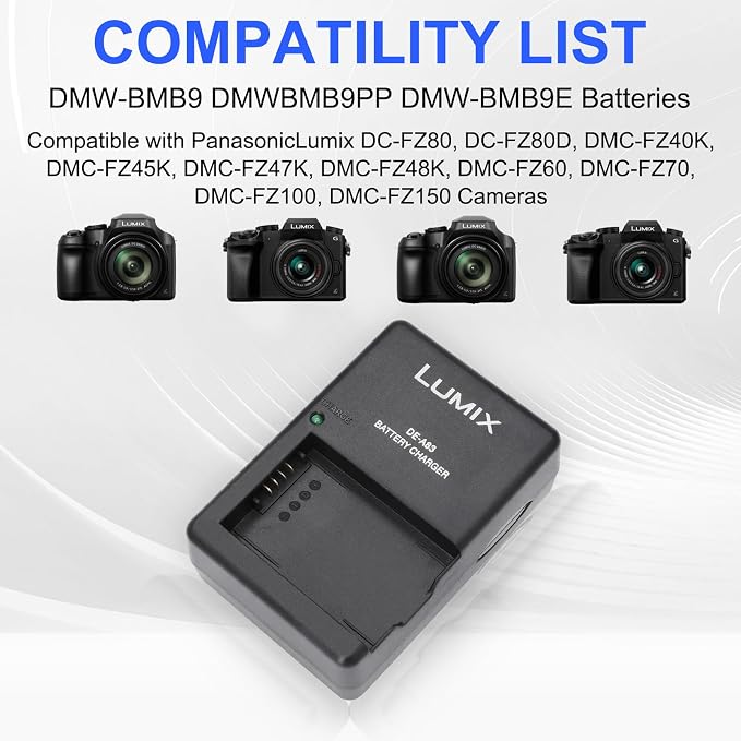 DSLR Camera Charger DE-A83 DE-A83BA Compatible