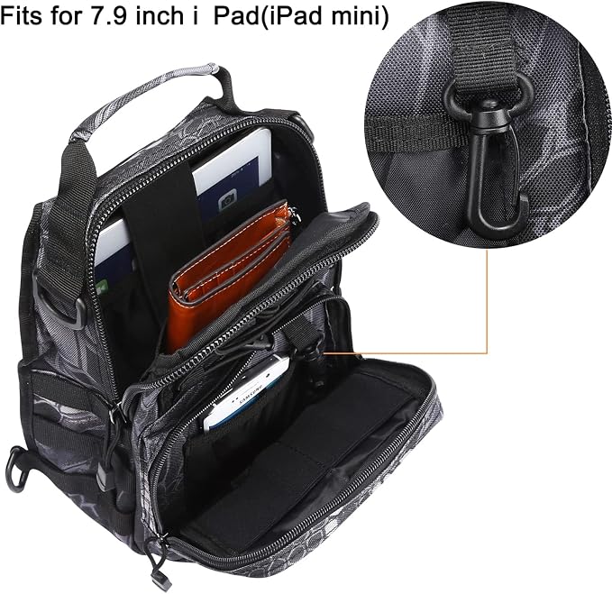 G4Free Outdoor Tactical Bag Backpack, Military Sport Bag Pack Sling Shoulder