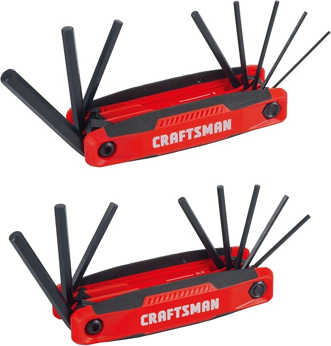 CRAFTSMAN Metric and SAE Fold-Up Hex Key Set, 2 Piece (CMHT26008)