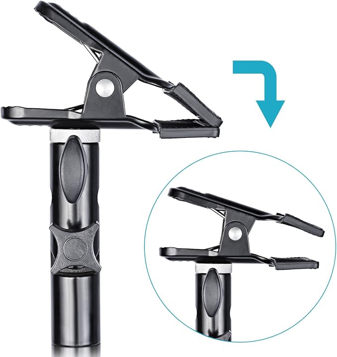 Neewer 2 PCS Photo Studio Heavy Duty Metal Clamp Holder