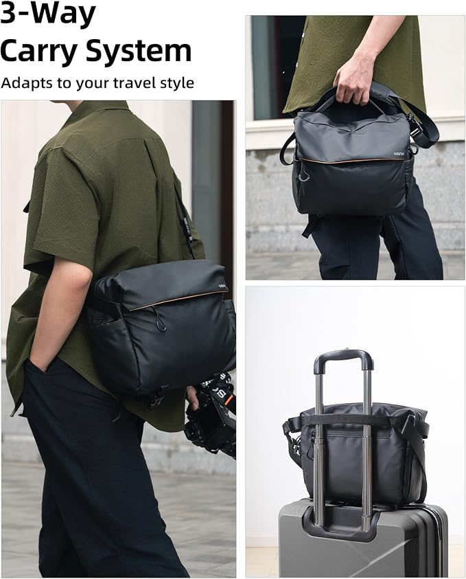 llano 6L Camera Sling Bag for Photographers, DSLR Shoulder Bag Small, Compact