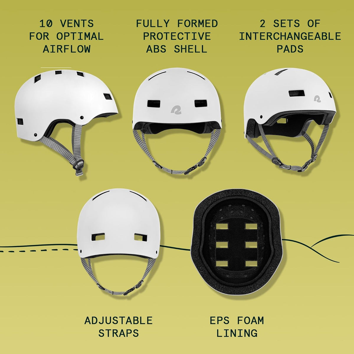 Retrospec Dakota Adult Bike Helmet - Multi-Sport Protection with ABS Shell & 10 Vents | Unisex Design