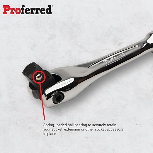 Proferred S42201 Cobra Flex Handle (Breaker Bar), 1/2" Drive, 10"